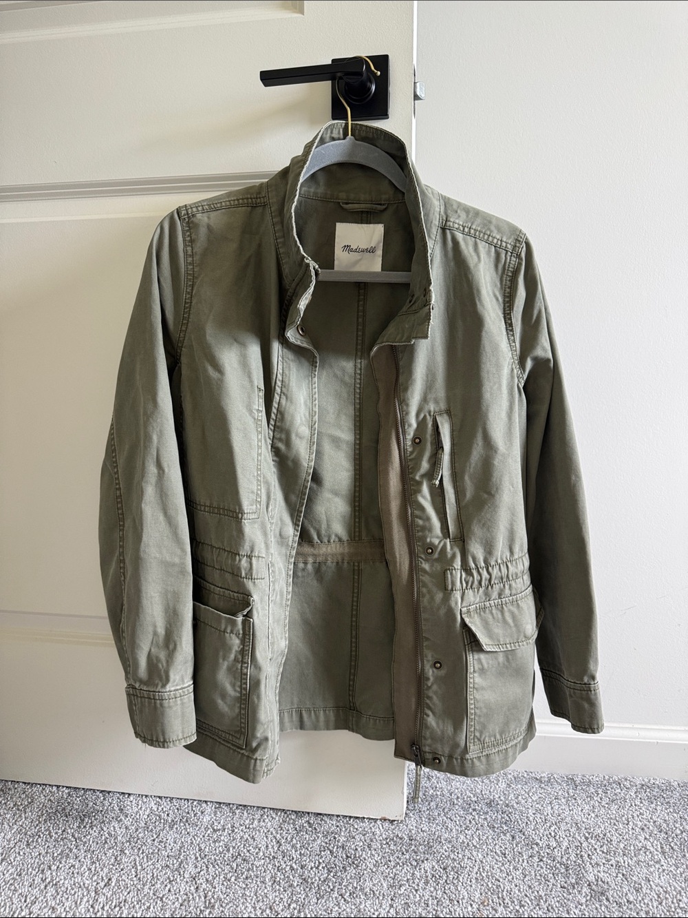 Madewell Men's Olive Green Military Field Jacket